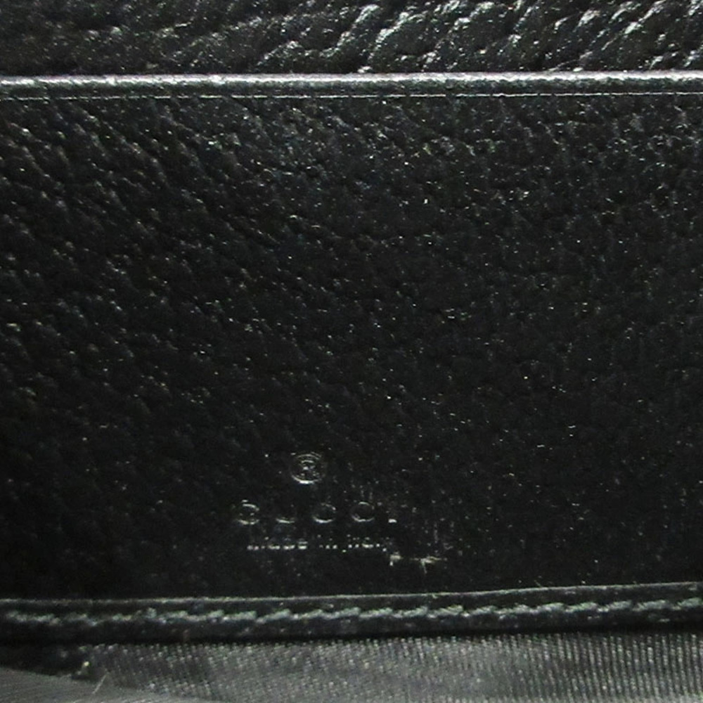 GUCCI Interlocking GG Round Zipper Long Wallet Black - Picture 5 of 10